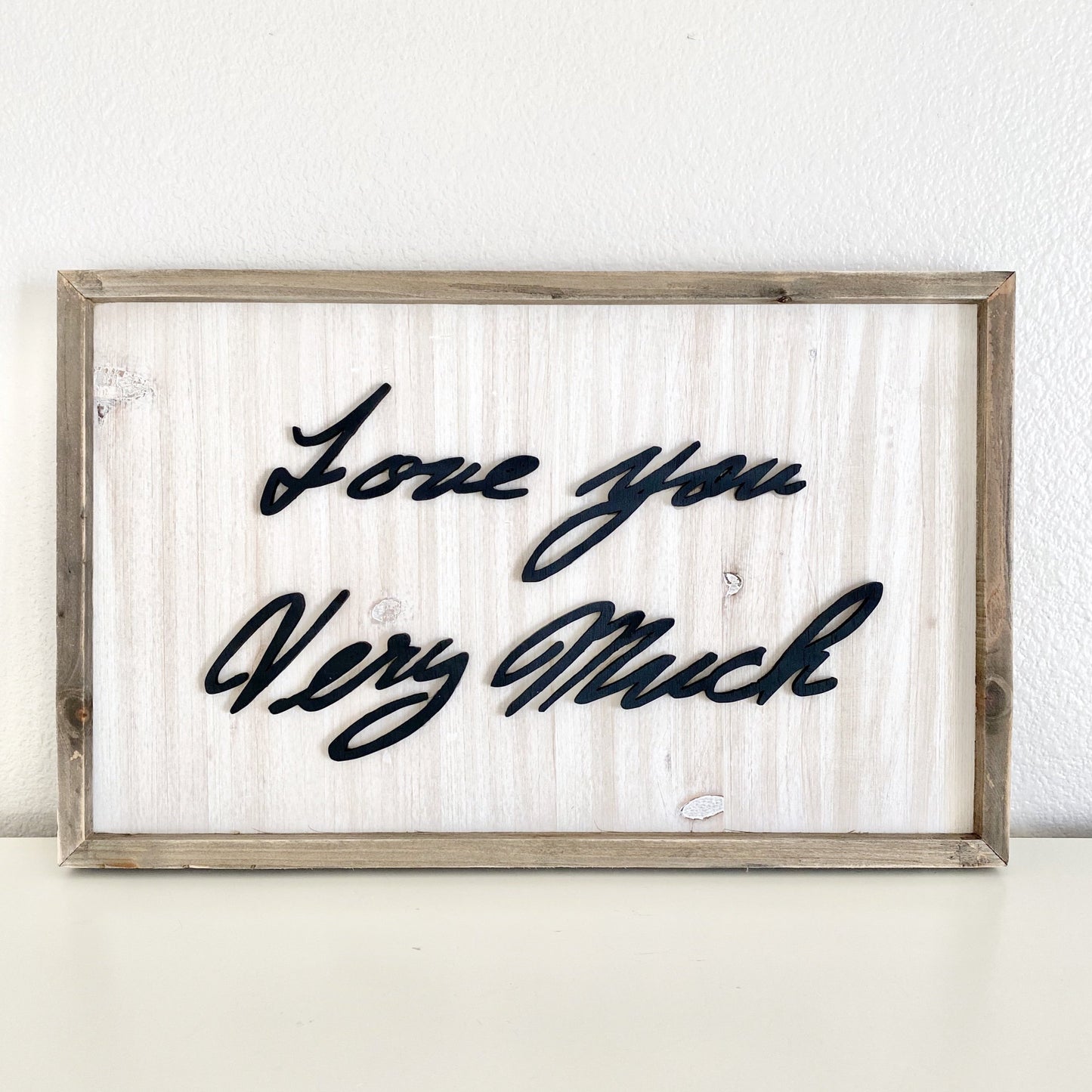 Custom handwriting wood sign framed - personalized wall art memorial gift