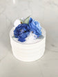 Artificial flower cake topper milestone birthday