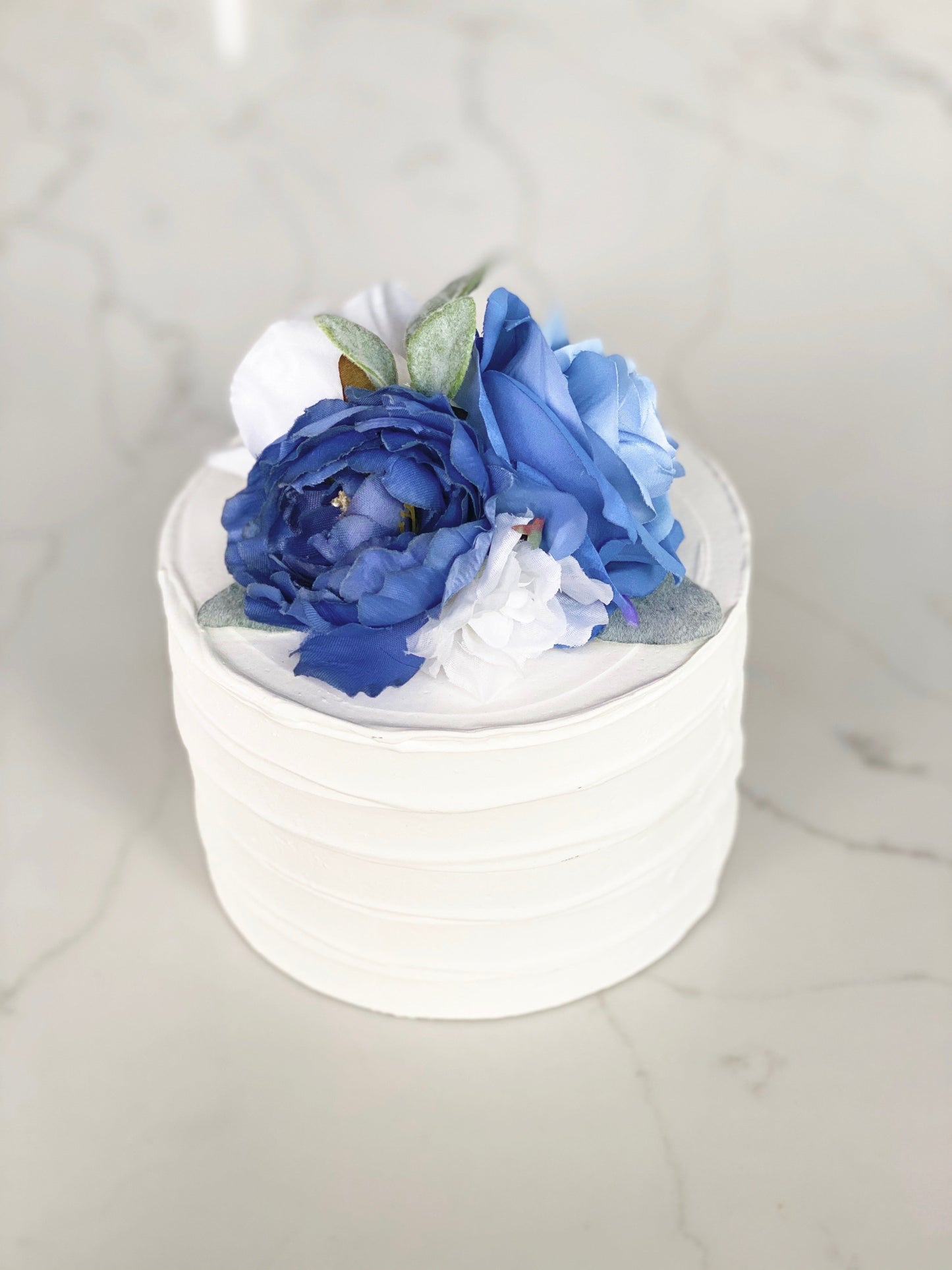 Artificial flower cake topper milestone birthday