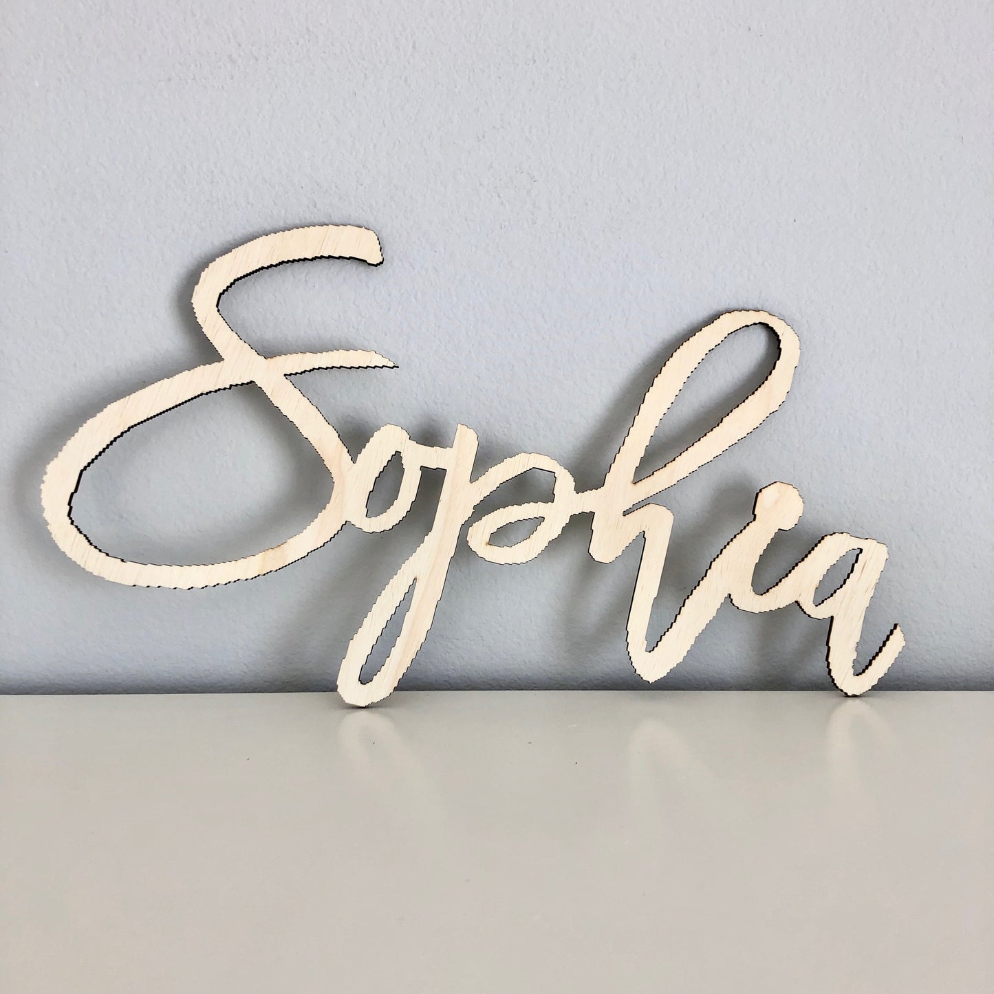 Wood name sign wall art decor