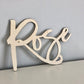 Custom wood name sign art