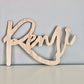 Wood name sign nursery wall art decor
