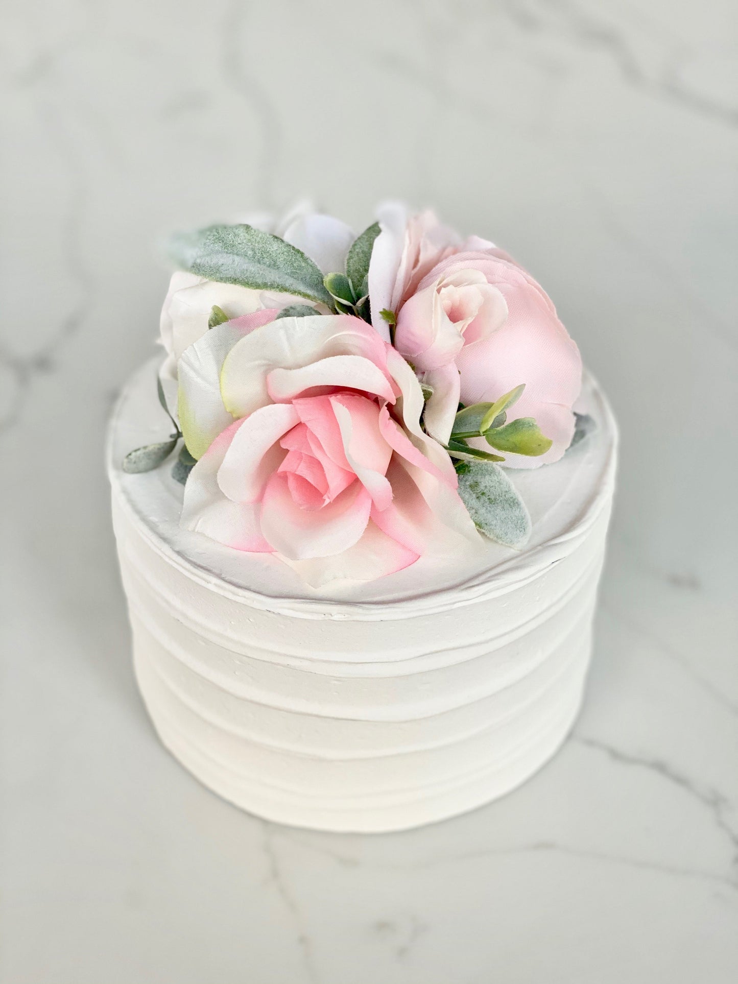 Boho style flower cake topper wedding celebration