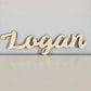 Wood name sign boy baby shower decor
