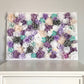 Custom flower wall shower backdrop