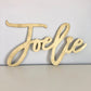 Wooden name sign baby shower painted centerpiece