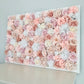 Blush mauve floral backdrop nursery shower decor