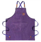 Purple pedicurist nail artist apron personalized water resistant canvas