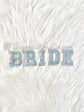 BRIDE pearl rhinestone letter patches sew on elegant bridal gift