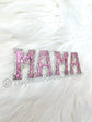 MAMA chenille patches off-white sequin sew on gift for mom