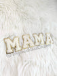 MAMA purplish pink all sequin letter patches sew on iron on