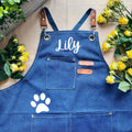 Dog groomer apron for salons lightweight pet grooming smock