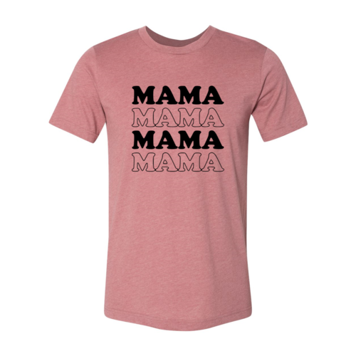 Mama T-Shirt in Heather Dusty Blue - soft mama shirt gift for mom