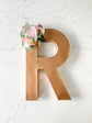 Freestanding floral number letter handmade arrangement