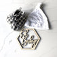 Baby announcement hexagon wood sign gender reveal