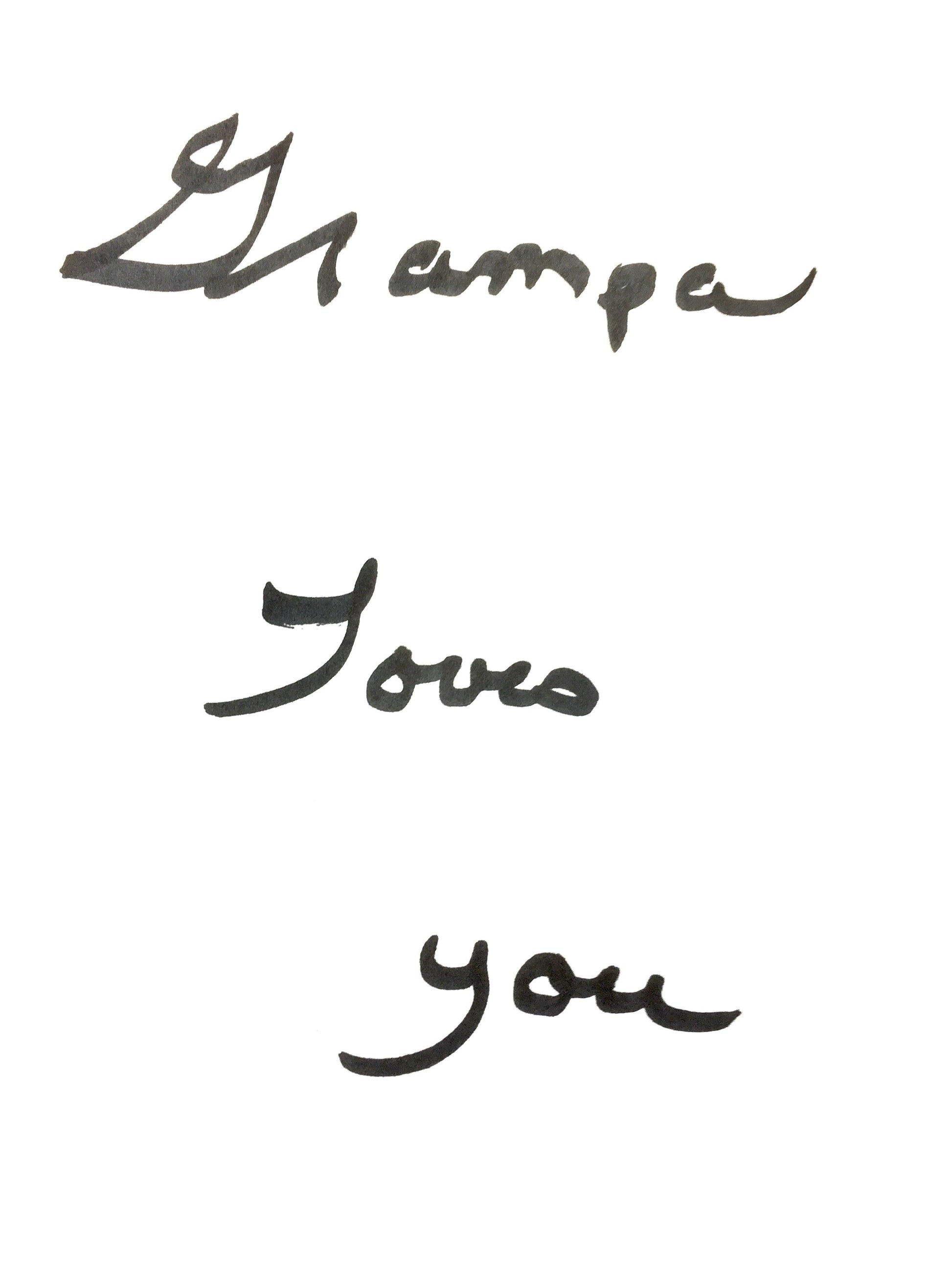 Custom handwriting sign actual writing gift
