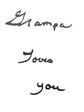 Custom handwriting sign actual writing gift