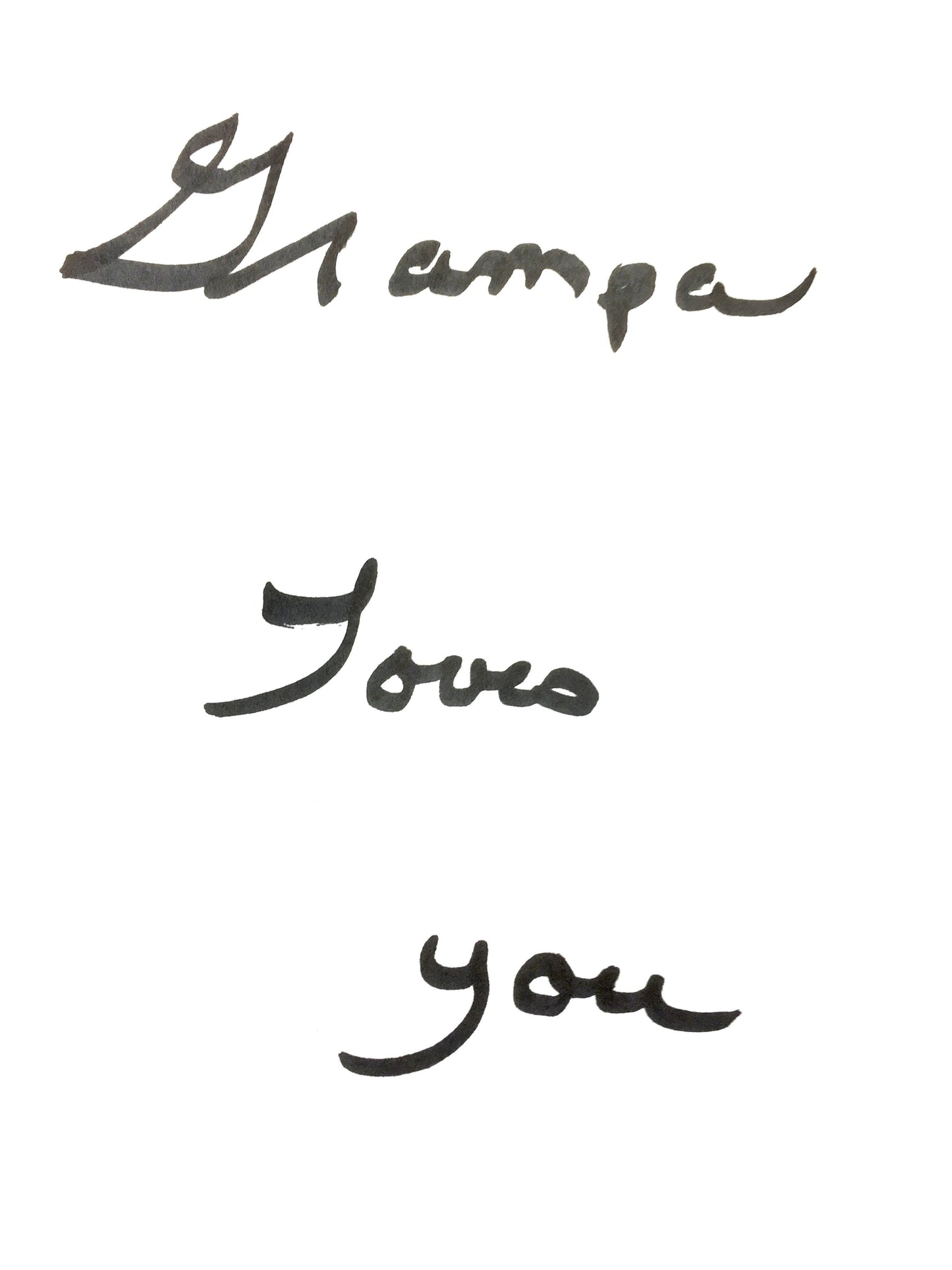 Custom handwriting sign actual writing gift