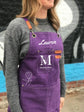 Canvas florist and gardening apron with storage pockets for tools