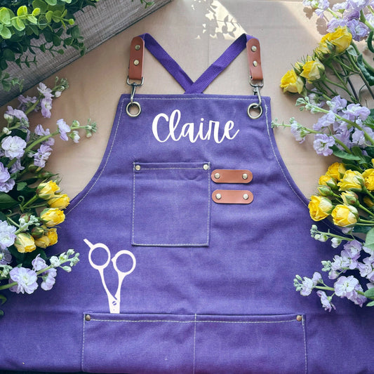 Personalized Aprons for Hairstylist Professional Apparels