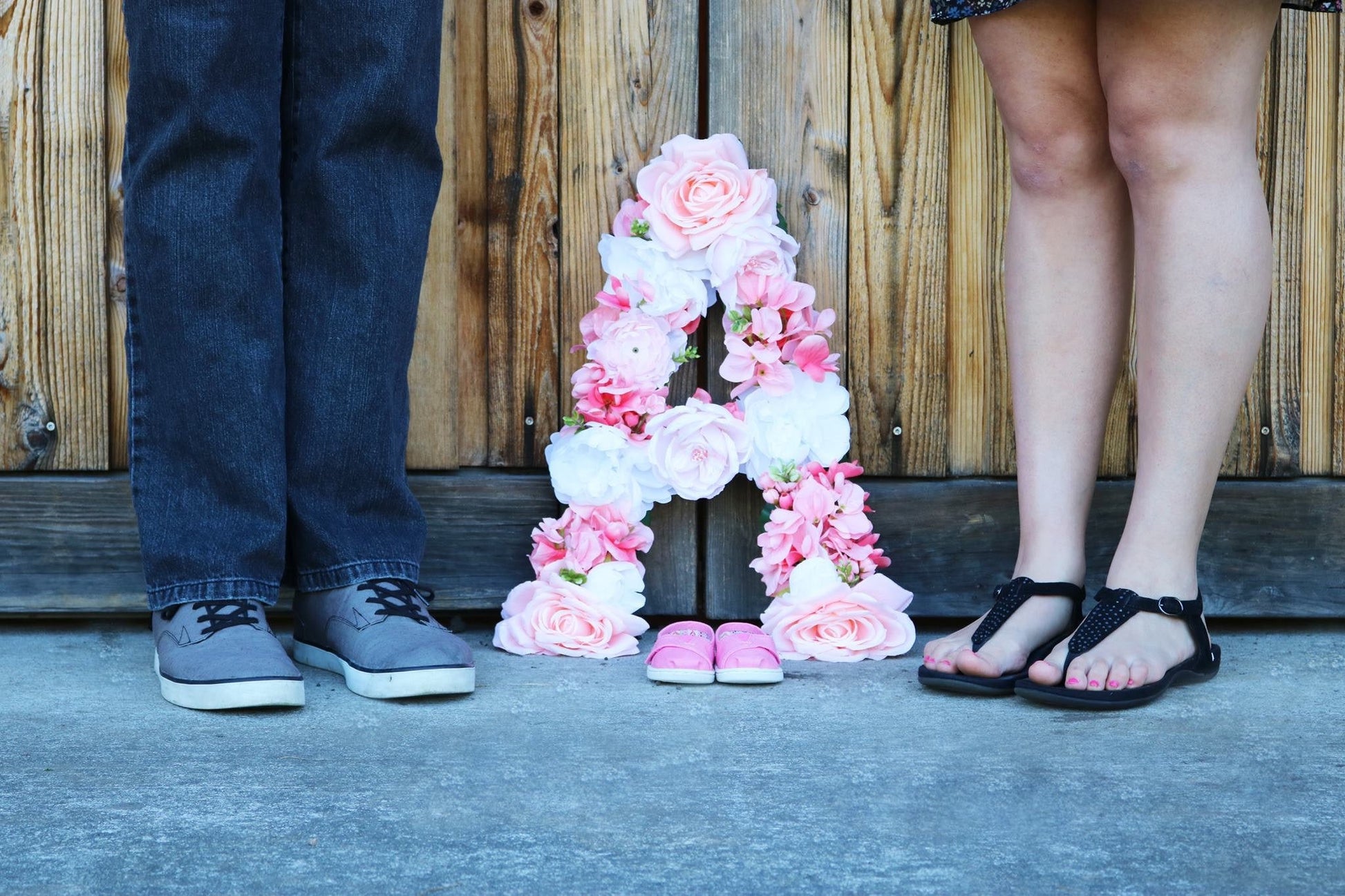Pregnancy announcement photo prop gender reveal baby
