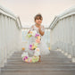 Floral number sign birthday photo shoot party decoration