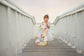 Floral number faux flower girl birthday photo shoot