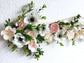 Handmade flower arrow wall hanging silk flowers