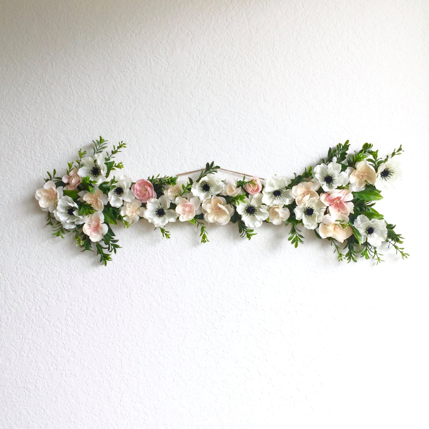 Directional flower arrow room decor boho style