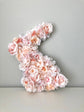 Bunny shape wall decor floral
