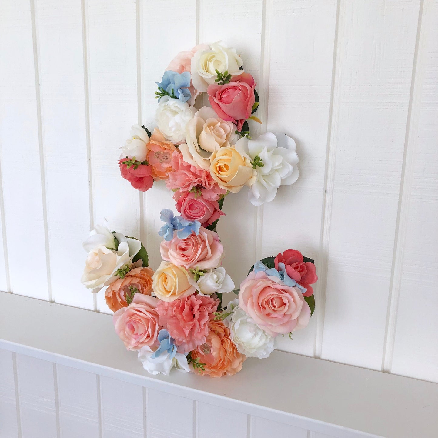Anchor flower wall art decor