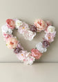 Flower heart backdrop romantic ceremony