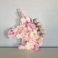 Flower covered unicorn wall decor