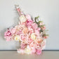 3D unicorn wall decor with silk flower mane