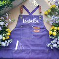 Pedicurist and nail artist apron water resistant canvas gear for salons