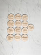 Baby milestone cards close-up wood birch