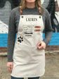 Dog groomer apron water resistant cross back smock for grooming salons