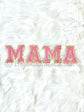 MAMA pearl rhinestone letter patches sew-on iron-on baby shower decor gift