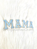 MAMA chenille letter patches all color variations sew-on iron-on mom gift