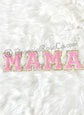 MAMA Patches Powder Blue Chenille Sew On Iron On Baby Shower Decor Diaper Bag