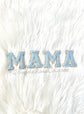 MAMA Chenille Script Patches Peachy Pink Sew On Iron On Mom Gift Diaper Bag