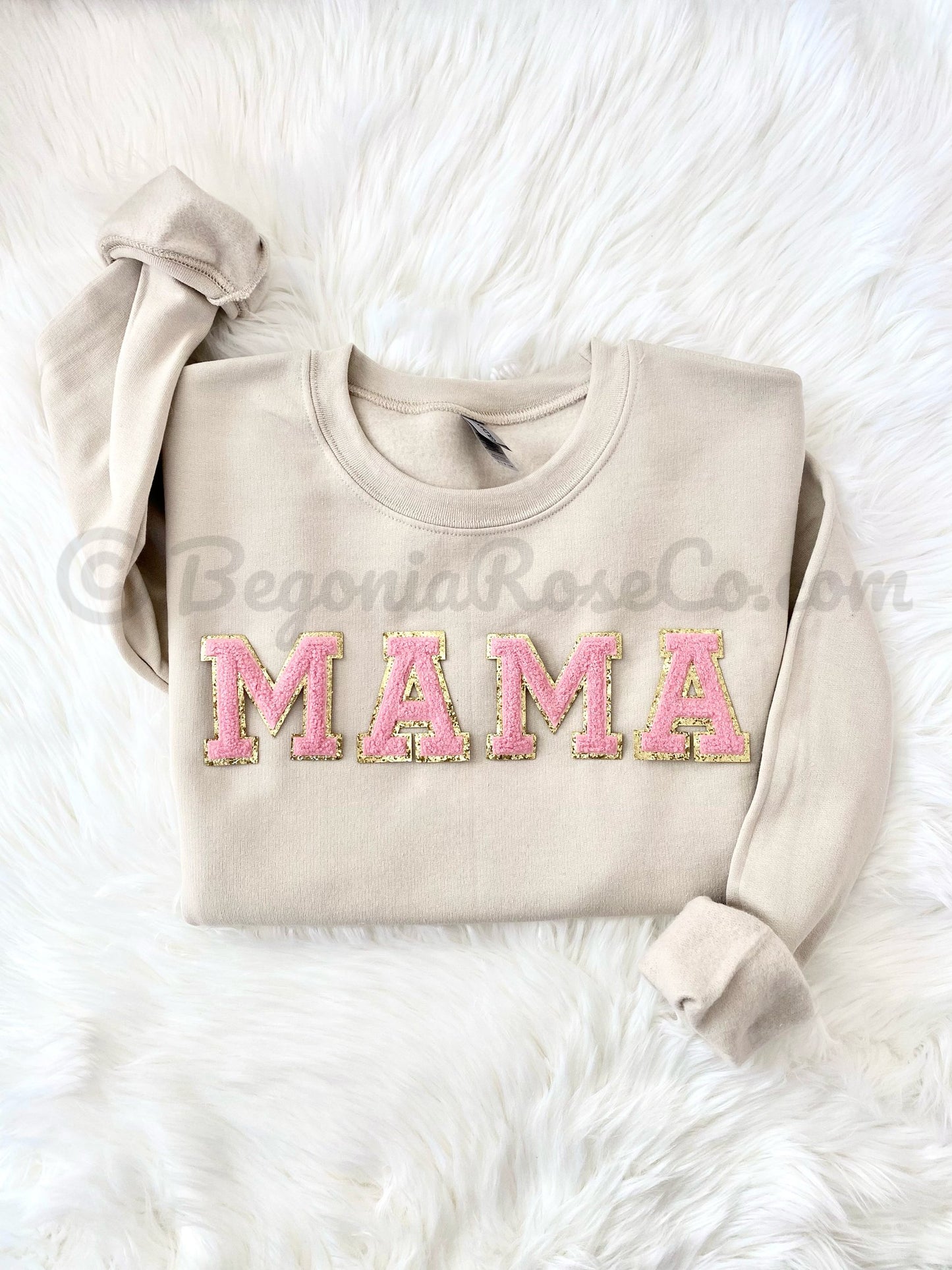 Chenille Mama Patch Sweatshirt Gift
