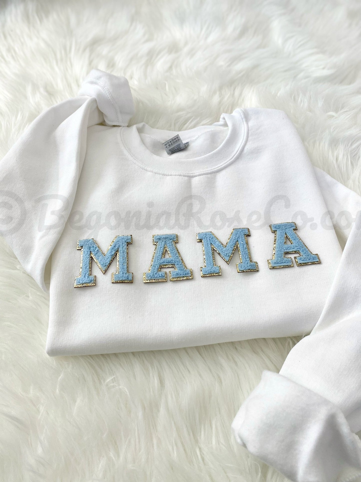 Chenille Mama Patch Sweatshirt Gift