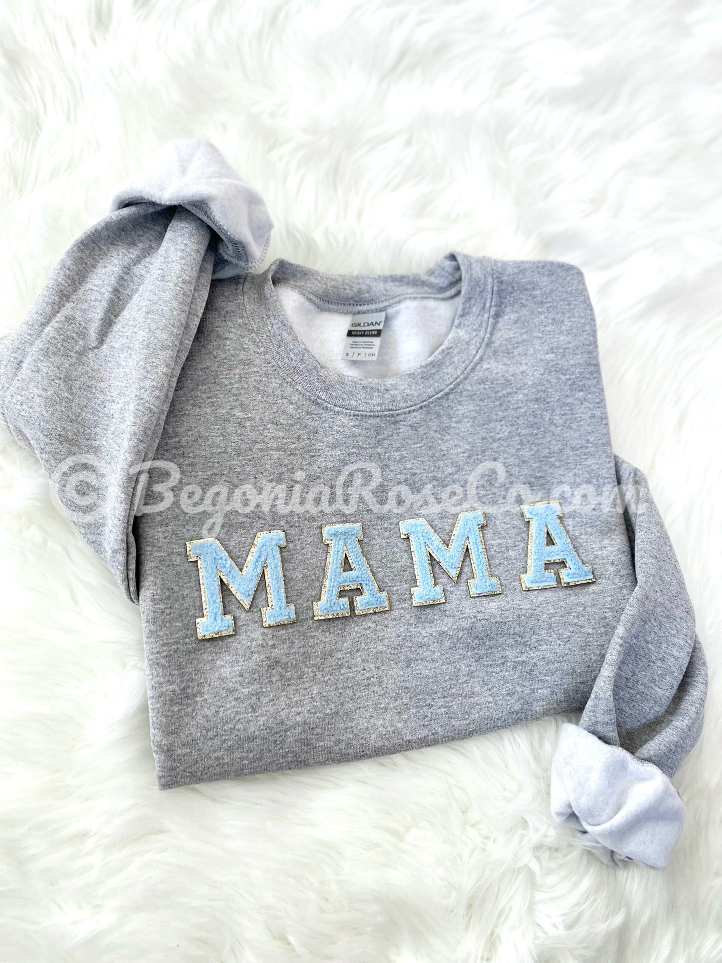 Chenille Mama Patch Sweatshirt Gift