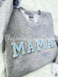 Chenille Mama Patch Sweatshirt Gift
