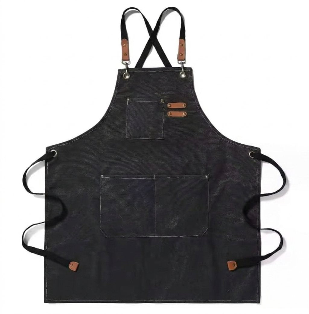 Eggshell pedicurist nail artist apron personalized water resistant canvas
