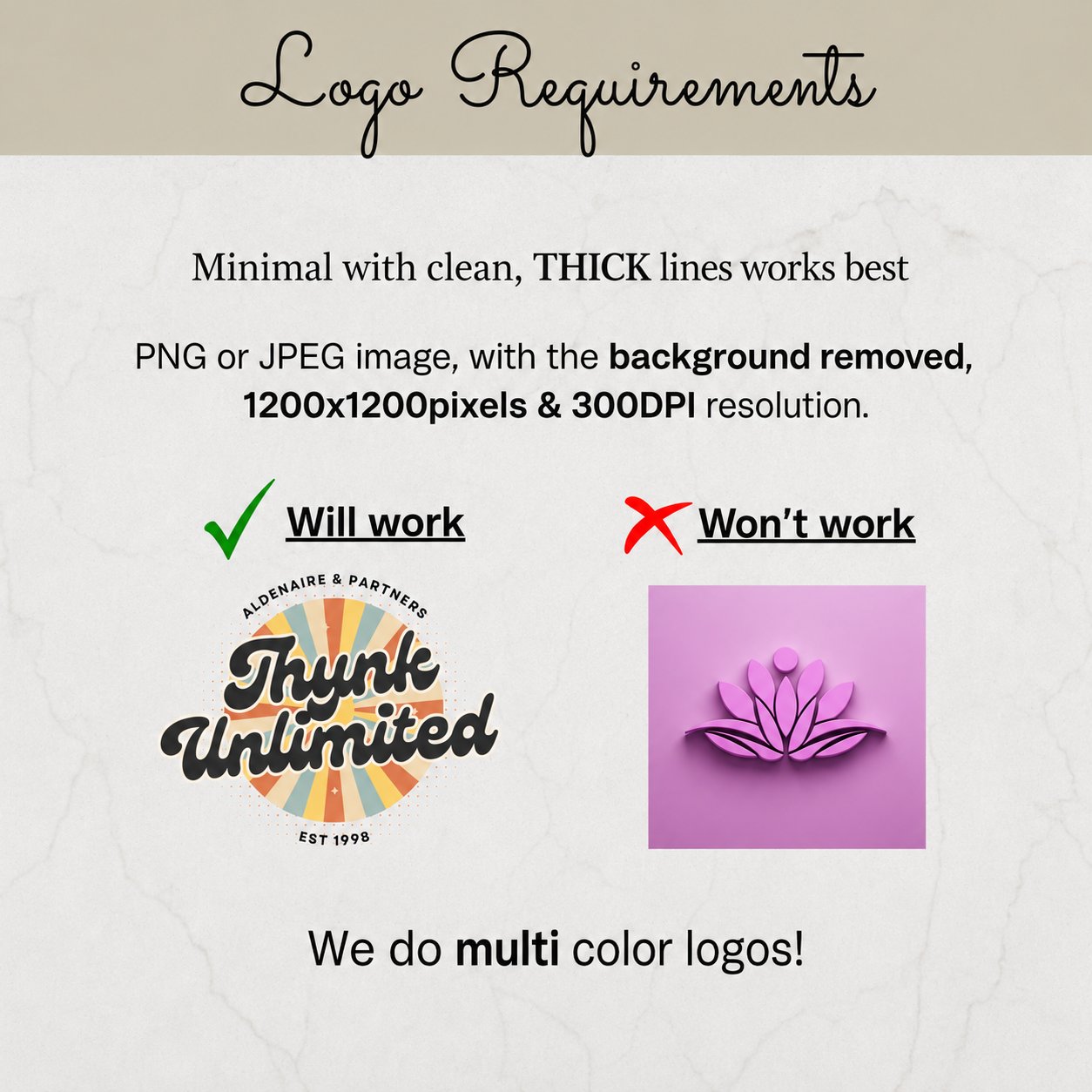 Logo and name customization guide for pedicurist nail artist apron