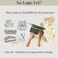 Graphic for logo creation service showing sample logos and invitation to purchase custom design