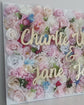 Nursery Flower Wall with Name Sign Personalized Baby Decor
