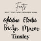 Flower wall font options wedding backdrop